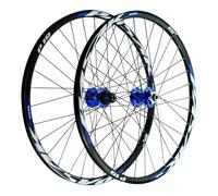 AuroraXQ Mountain Bike Wheel Set 26/27.5/29", MTB Rear Wheel HG Disc Brake, Bicycle Front Wheel Quick Release Fit 7-12 Speed Cassette - Blue(1Pair (Front+Rear),27.5 inch)