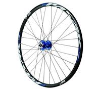AuroraXQ Mountain Bike Wheel Set 26/27.5/29", MTB Rear Wheel HG Disc Brake, Bicycle Front Wheel Quick Release Fit 7-12 Speed Cassette - Blue(Front Wheel,27.5 inch)