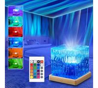 Aurore Star Sky Projector Aurora Borealis LED 16 Colours Projector Aurora Borealis Remote Control Night Light Cube Lamp Bedside Bedroom Bedroom Decoration Gift