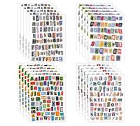 Auroriel 1420 Pieces Magazine Letter Stickers 20 Sheets Vintage Scrapbook Alphabet Labels Small Ransom Note Characters Decal For Crafting Supplies Journaling Notebook Lap