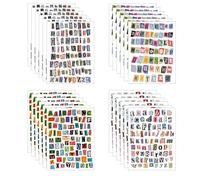Auroriel 1704 Pieces Vintage Scrapbook Letters 24 Sheets Stickers Small Extortion Style Alphabet Labels For Scrapbooking Supplies Notebook Laptop Water Bottle DIY Crafts