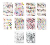 Auroriel 1912 Pieces Vintage Scrapbook Letters 20 Sheets Stickers Small Ransom Alphabet Decals For Scrapbooking Supplies Journaling Laptop Water Bottle DIY Craft Projects