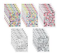 Auroriel 3330 Pieces Magazine Letter Stickers Vintage Scrapbook 30 Sheets Designs Small Ransom Note Style Numbers And Alphabet Decals For Crafting Journals Laptop