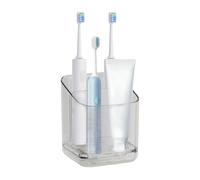 Auroriel Toothbrush Holder For Bathroom 3 Compartments Removable Electric Toothbrush Holder Wall Mounted With Partition Removable Toothbrush And Toothpaste Holder