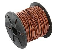 AURORIS - 10 m Premium Leather Cord Round - Ø 2 mm - antique brown