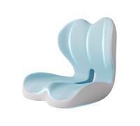 Aurorize Back and Seat Cushion, Memory Foam Seat Cushion, Newly Upgraded Heighten and widen Hip, Waist and Back Fit, Detachable and Washable, Work Chair Cushion Butt and Waist Support (Blue)