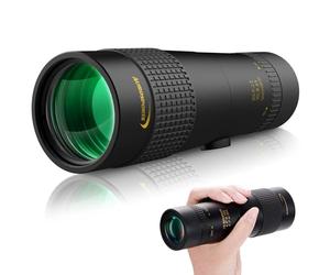 Aurosports 10-30x40 Zoom Monocular for Adults, Monocular Telescope High Power with Bak4 Prism, Compact Monoculars for Bird Watching Traveling Hunting Camping