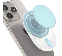 AUROX Magnetic Phone Grip Holder for Magsafe Phone Grips, Expandable Collapsible Grip Stand Holder for Magsafe Stand Compatible with iPhone 16 15 14 13 12 Series, Transparent Grass Green