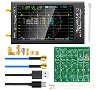 AURSINC NanoVNA-F FW V1.0.4 Vector Network Analyzer 10KHz-1.5GHz HF VHF UHF 4.3 inch Antenna Analyzer | S Measurement Voltage Parameters Standing Wave Ratio Phase Delay Graph | Real-Time RTC