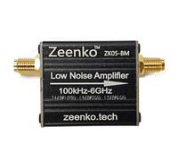 AURSINC ZK05-BM LNA Low Noise Amplifier, Broadband, 100k-6GHz, 24db@10MHz Gain, USB Interface Powered, Built-in 300mAh Battery, for RF & Software Defined Radio (SDR), TinySA Ultra 5.8GHz Preamplifier
