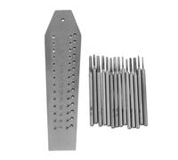 AurSoltriad 14pcs Miniature Tap and Die Set, Jewellers Watchmakers Tap Die Set 0.7mm - 2mm Thread Taps with Screw Plate for Jewelry Making and Watch Repair, Premium Metal Micro Taps
