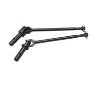 AurSoltriad 2Pcs Steel Front Universal Drive Shaft Replacement for ZD Racing 1/7 DBX-07 RC Car, Metal RC Drive Shaft with Smooth Large - Angle Transmission, Durable Black Dog Bone Shaft for