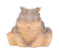 AurSoltriad Hippo Decor Resin Pond Spitter Statue, Cute Hippo Garden Fountain Spitter with Fine Workmanship, Weather Outdoor Water Feature for Garden Pool or Indoor Decor