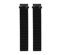 AurSoltriad Silicone Watch Band for Fenix 7S 6S 5S, 20mm Quick Release Sports Strap with Strong Closure, Adjustable Sweat Resistant Replacement Band for Men (Black)
