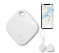 AURTEC Smart Air Tracker for Pets, Vehicles, Keys & Luggage - Compatible with Apple Find My App (iOS Only), Real-Time Global Location Tracking, Long Battery Life, Geo-Fencing, 1 Pack