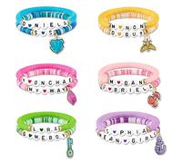 AURTHOS 12Pcs Korea-Pop Bracelets Merch Concert Album Inspired Friendship Bracelet Stackable Stretch Bracelets Merchandise for Fans Girls Women Birthday Gifts Costume Accessories