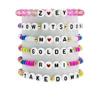 AURTHOS K Pops Girls Bracelets 6Pcs Demon Inspired Bracelets Set Stretch Singer Hunters Friendship Bracelets Cosplay Merch for Fans Christmas Grifts Birthday