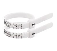 Aurum and Adorn 2 Pcs Ring Sizer UK - Adjustable Ring Measurement Tool - A-Z Sizing - Wedding Ring Sizer Gauge For Men and Women