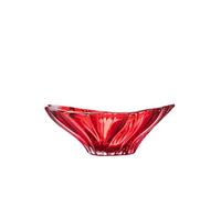 Aurum Crystal AU52050, 13" Crystal Fruit Bowl, Plantica Red Glass Candy Vase