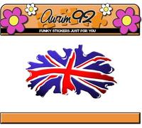 Aurum92 UK Splat Flag Sticker - Union Jack Flag