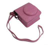 Aurumium Adjustable Strap Camera Case for Instax Mini 40(pink) | Semi-hard structure, absorbs shocks, prevents drop damage, ideal for active photography sessions