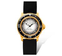 Aurus Quick-Release Watch Strap for Blancpain x Swatch Scuba Fifty Fathoms Soft Comfortable & Durable! (Black)