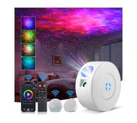 Aurviv Galaxy Projector, Smart Wi-Fi Galaxy Projector with Remote Control, App & Voice Control, 16M Colors Star Projector, 25 dB Quiet Operation with 4 Positioning Angles