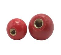 AURVIX Round knob 2pcs M4/M5/M6/M8/M10/M12/M14/M16 Thread 16/20/25/32/35/40/50mm Plastic Round Handle Ball Knob Machine Tools(Blue,M4 OD16mm)