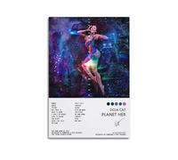 AURX Doja Cat Album Planet Her Poster Wall Art Canvas Painting Living Room Bedroom Home Home Decoration Office Wall Poster Gym Art Painting 12x18inch(30x45cm)