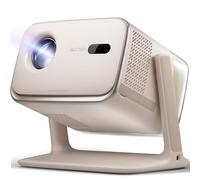 Aurzen BOOM mini 4-in-1 Streaming Projector with Stand, Google TV Smart-Projector with WiFi and Bluetooth, Seamless Auto Focus & Keystone, 20W Speakers DoIby Audio 4K Supported ( Off-white)