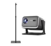 Aurzen BOOM mini Google TV Smart Projector + Adjustable Floor Stand, 4K Supported, Real-Time Focus & Keystone, 500 ANSI Lumens, Dolby Audio, Native 1080P, Black