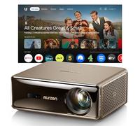 Aurzen EAZZE D1 MAX Upgraded Google TV Smart Projector 4K Supported, Ultra-Bright 1000 ANSI Lumens, MEMC Tech, Fully Automatics, 20W Dolby Audio, Home Theater Movie Projector with WiFi and Bluetooth