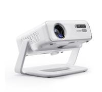 Aurzen EAZZE D1G Google TV Projector & 180° Adjustable Stand Bundle, Official Google TV & Dolby Audio, 4K Supported, Auto Focus & Keystone, HDR10 Portable Home Cinema Projector, White