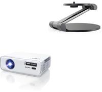Aurzen EAZZE D1G Google TV Smart Projector + Ultra-Compact 180° Rotating Stand, 4K Supported, Auto Focus & Keystone, Dolby Audio, Native 1080P, Portable for Home & Outdoor