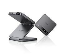 Aurzen ZIP Tri-Fold DLP Ultra-Portable Mini Projector with Bluetooth 5.4, Screen Mirroring, 5000mAh Battery, Type-C Fast Charging, Zero-Lag Focus&Keystone, Pocket Pico Projector, Built-in Stand, Grey