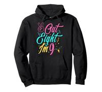 Aus 8 bin ich jetzt 9 Clothing for 9th Birthday for Boys Pullover Hoodie