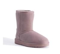 Aus Wooli Australia Mid Calf Sheepskin Boot in Pale Pink | Size: 3