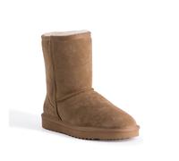 Aus Wooli Australia Mid Calf Sheepskin Boot In Tan