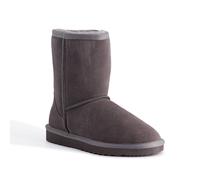 Aus Wooli Australia Mid Calf Zip In Grey Grey