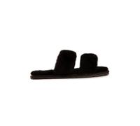 Aus Wooli Australia Sheepskin Wool Ballart Sandals In Black Black