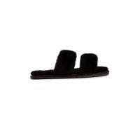 Aus Wooli Australia Sheepskin Wool Ballart Sandals In Black Black 8