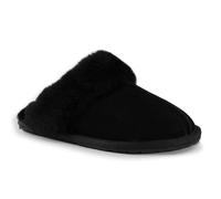 Aus Wooli Australia Sheepskin Wool Shelley Slippers In Black Black