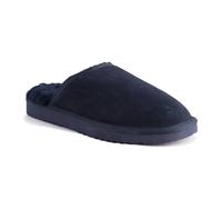 Aus Wooli Australia Sheepskin Wool Slippers In Navy Navy
