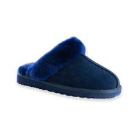 Aus Wooli Australia Sheepskin Wool Sydney Slippers In Navy Navy
