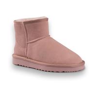 Aus Wooli Australia Short Sheepskin Ankle Boot In Pale Pink Pale Pink