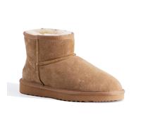 Aus Wooli Australia Short Sheepskin Ankle Boot In Tan Tan