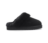 Aus Wooli Australia Sydney Scuff Slippers In Black Black