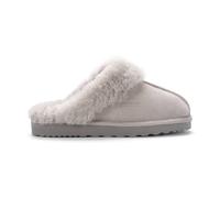 Aus Wooli Australia Sydney Scuff Slippers In Light Grey Light Grey