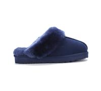 Aus Wooli Australia Sydney Scuff Slippers In Navy Navy