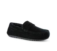 Aus Wooli Australia Terrigal Cosy Moccasin In Black Black